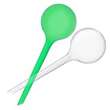 水やり Hoshiki 自動散水 繰り返し使用 点滴灌漑 自動給水システム ガーデニング用品 2個セット（グリーン・透明色）