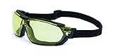 Oliver by Honeywell S4042 Uvex Tirade Sealed Safety Eyewear, Black frame, Amber lens, Uvextra Anti-F