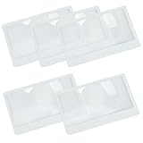 カードルーペ 3倍拡大 85mm*55mm シートレンズ ポケットルーペ カード型 超薄型 拡大鏡 シート カード ポケット 携帯便利 軽量 (5枚)