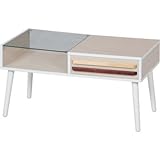 リビングテーブル　引出、中棚付き　ホワイトウオッシュ　ＦＪｆｊ01000003030ｊｆＷＨＷ