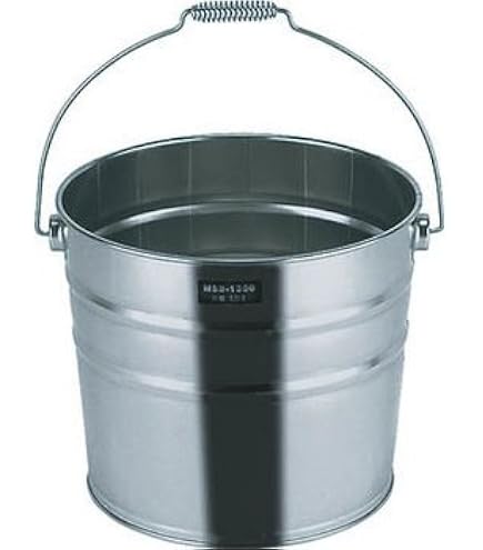 Amazon｜18-8 バケットII(洗いカゴ付)15L 中目 MSD-1520｜バケツ