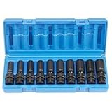 Grey Pneumatic (1210UMD) 3/8' Drive 10-Piece Deep Universal Metric Socket Set [並行輸入品]