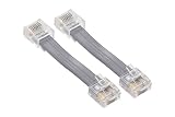 オーディオファン LANケーブル 8極8芯 短い RJ45 伝送速度1000Mbps（1000BASE-T）CAT5e 5.5cm 余分なものは、もう要らない。。 2点セット