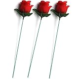 トーチからバラ 火 マジック トリック 炎 花 プロマジシャン 小道具 舞台 パフォーマンス 3個