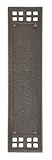 Brass Accents Inc A05-P5350-613 Arts & Crafts Push Plate - Oil Rubbed Bronze