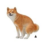 JXK トイレタイム柴犬 柴犬フィギュ ハーフスクワットア うんこ中 イヌ JXKスタジオ スペシャルエフェクト 犬好き プレゼント 犬の置物 グッズ 樹脂 模型 おもちゃ ギフト 塗装済 完成品