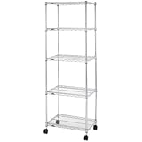 ルミナス レギュラーシリーズ ポール径25mm フリーラック 5段 幅61×奥行46×高さ179.5cm NLH6018-5