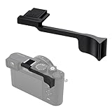 Leica D-LUX8 DLUX8用サムアップグリップ アルミニウム合金 サムグリップ ホットシューカバー付き プロテクター サムレストサポートホルダー DLUX8カメラボタンの使用に影響しない D-LUX 8カメラアクセサリー - ブラック