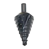 B Blesiya 10~45ミリメートル　HSSスパイラル　ドリルビット　高速スチール　ステップドリル　アクセサリ　耐久性