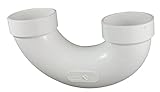 Canplas 193202-1 PVC DWV P-Trap with U-Bend, 2-Inch, White [並行輸入品]