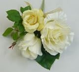 ウエディングブーケ/ブライダル/造花　ブートニア　W＆Y