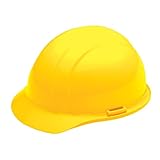 ERB 19362 Americana Cap Style Hard Hat with Mega Ratchet, Yellow by ERB