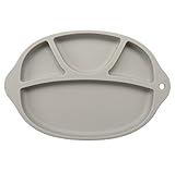 Kuke 赤ちゃんお食事マット シリコン ランチョンマット シリコン ランチョンマット 子供用 ランチプレート 吸盤付き　お子様向け　かわいいプレート ベビー食器　ランチ皿　遊び食べ 　離乳食　ミニマ