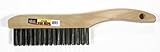 Hot Max 22040 4x16 Carbon Steel Shoe Handle Wire Brush, Wood Handle [並行輸入品]
