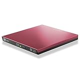 ロジテック BD ブルーレイドライブ 外付け ポータブル USB3.0 Microsoft Surface対応 再生・編集ソフト付 USBType-Cコネクタ付 レッド LBD-PVA6UCVRD