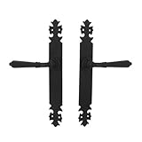 ドアハンドル ドアノブ アンティーク風 アイアン ブラック（黒） INK-idoor1