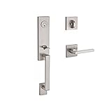 Baldwin SCSEAXSQULCSR150 Reserve Single Cylinder Handleset Seattle x Square with Contemporary Square