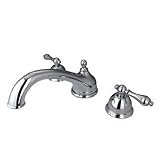 Kingston Brass KS3351AL Vintage Roman Tub Filler with Metal lever handle, Polished Chrome [並行輸入品]