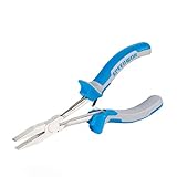 SPEEDWOX ロングリーチ 平ペンチ ヤットコ 平型 ラジオペンチ フラットノーズ ミニ プライヤー 精密作業 手の届かない狭い所に最適 ロングサイズ 溝なし 先長 小型 軽量 バネ付 鍛造 車 