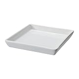 シンプルキャンドルディッシュ スクエア ホワイト 15×15 [並行輸入品]