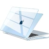 EooCoo 2026 M5 対応MacBook Air 15インチケース M4 M3 M2 チップ 付き2025 2024 2023リリースA3448 A3241 A3114 A2941 カバー - クリスタルスカイブルー