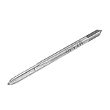 uxcell テーパタップ ハンドタップ　グレー　 HSS　高速度鋼　2.5mm　42mm　ストレートネジ付き