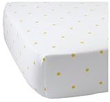 Serena & Lily Penny Dot Crib Sheet - Sunshine [並行輸入品]