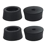 uxcell ゴム製フィートバンパー パッド アンプエアコンプレッサ プリンター D18x16xH8mm 4個入り