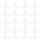 Rimikuru ディスプレイ スタンド アクリル 20個セット 透明 カード 飾る 缶バッジ 展示 コレクション (Mサイズ)