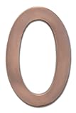 Architectural Mailboxes 3585AC-0 Solid Cast Brass 5 in. Antique Copper Floating House Number 0