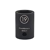 GearWrench 84541N 1/2 Drive 6 Point Standard Impact Metric Socket 30mm Black [並行輸入品]