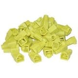Dealsjungle RJ45 Strain Relief Boots, Yellow, 50 Pieces Per Bag [並行輸入品]