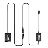 DONTZ dmw-dcc8ダミーバッテリー PD USBType-CケーブルからDMW-DCC8ダミーバッテリーDCカプラーDMW-BLC12パナソニックLUMIXDMC-FZ2500 FZ1000 FZ300 FZ200 G85 GX8 G7 G6 G5 GH2 DC-G90 G95G99カメラの交換