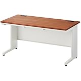 オフィスコム 法人様向け オフィスデスク スチールデスク 幅1400×奥行700×高さ700mm 平机 ホワイト/ウォールナット OC-SD147H-WNWH