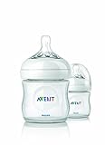 Philips AVENT BPA Free Natural Polypropylene Bottle, 4 Ounce, 2 Pack