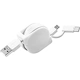SGJK USB Type Cケーブル 巻き取り充電ケーブル タイプC/マイクロUSB 超高耐久 3.0A急速充電 480Mbps高速データ転送 USB A to USB C リールタイプの充電コード oppo/Galaxy/Sony/Android