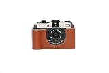ハンドメイド本革ハーフカメラケースバッグカバー Pentax 17 Rufous Color用