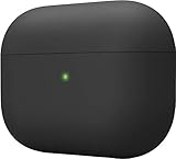 【elago】 AirPods Pro 対応 ケース 耐衝撃 シンプル ハイブリッド ハード カバー 衝撃 吸収 スリム ソフト コーティング ケースカバー 傷防止 保護 アクセサリー [ Apple AirPodsPro MWP22J/A エアーポッズPro エアーポッズプロ 対応 ] LIQUID HYBRID ブラック