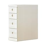 アルファタカバ 押し入れ用すき間収納(奥行55cm) 2.5cm刻み選べる押入れ収納 すきま収納 幅25cm4段(高さ68cm)ホワイト