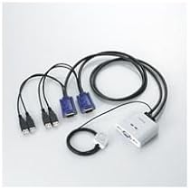 Amazon.co.jp: エレコム USB対応パソコン切替器 PC2台用 KVM-KUSN 1個