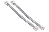 オーディオファン LANケーブル 8極8芯 短い RJ45 伝送速度1000Mbps（1000BASE-T）CAT5e 15.5cm 余分なものは、もう要らない。。 2点セット