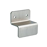 壁面固定金具 2.5cm角用 ニッケルサテン