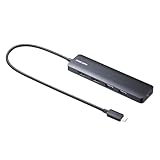 サンワサプライ USB Type-C ドッキングステーション USB-5TCHHPS22BK