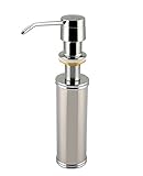 KelicaすべてメタルSoap Dispensorキッチンシンク用、真鍮ポンプ、ステンレス鋼ボトル、防錆、クロム