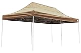 ShelterLogic 22583 10x20 ST Pop-up Canopy Desert Bronze Cover Black Roller Bag