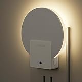 Lyridz センサーライト 室内 コンセント バックライト型 常夜灯 明るさ調節可 足元灯 明暗センサー 夜間常時点灯 省エネ 玄関 廊下 段階 洗面台 電球色