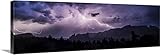 スコット・Stulbergプレミアムシックラップキャンバス壁アート印刷題名Lightning Storm Overセドナ、アリゾナ 60" x 20" 2288656_24_60x20_none