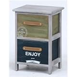 桐製チェスト/タンス 【2段】 幅30cm 引き出し2杯 脚付き 木製 『ポルタ』