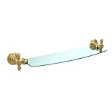 Allied Brass RW-33/18-PC 18' Glass Shelf Antique Bronze [並行輸入品]