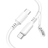 USB Cケーブル 240W タイプc 急速充電 pdコード c toc 高速 データ転送 TypeC 絡まない シリコン素材採用 iPhone16 15 Galaxy iPad Pro MacBook Pro Air 対応 1Mx1 白